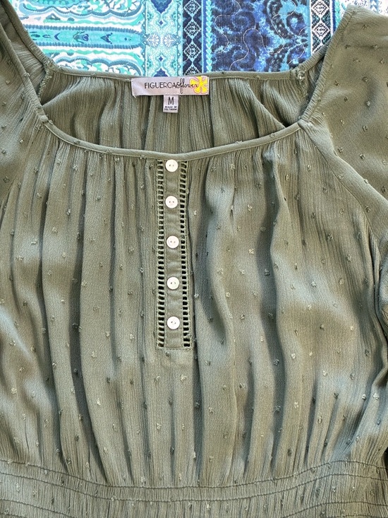 Olive Maxi Boho Dress - Picture 12 of 16